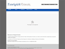 Tablet Screenshot of freespiritevents.com